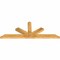 Ekena Millwork Saratoga Rough Sawn Timber Gable Bracket, Western Red Cedar, 96"W x 36"H x 4"D x 6"F, 9/12 Pitch GBW096X36X0406SAR00RWR - alternate 2